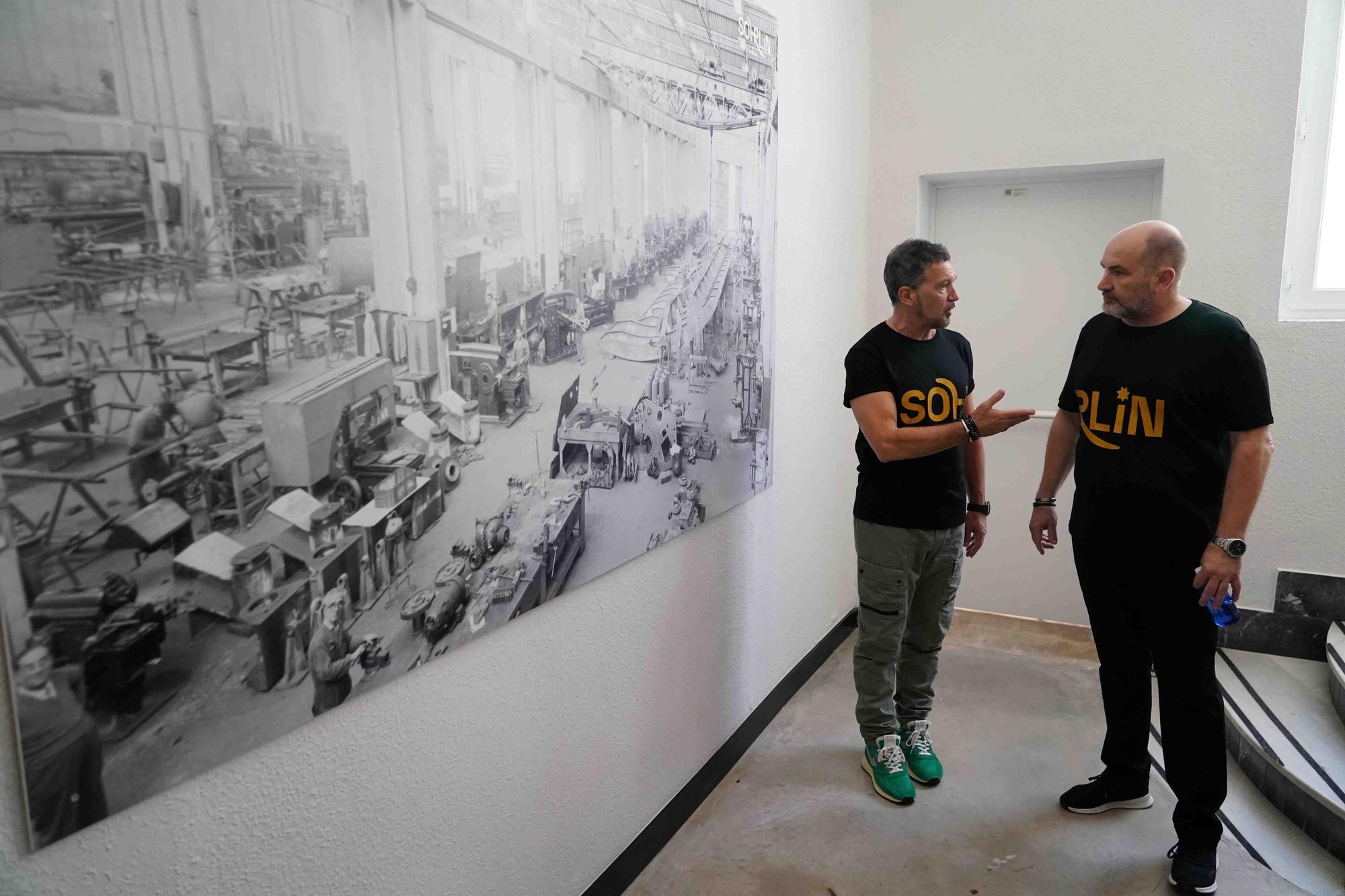 Presentación del proyecto Espacio Sohrlin Andalucía, con la asistencia de Antonio Banderas y Domingo Sánchez, socios fundadores del mismo