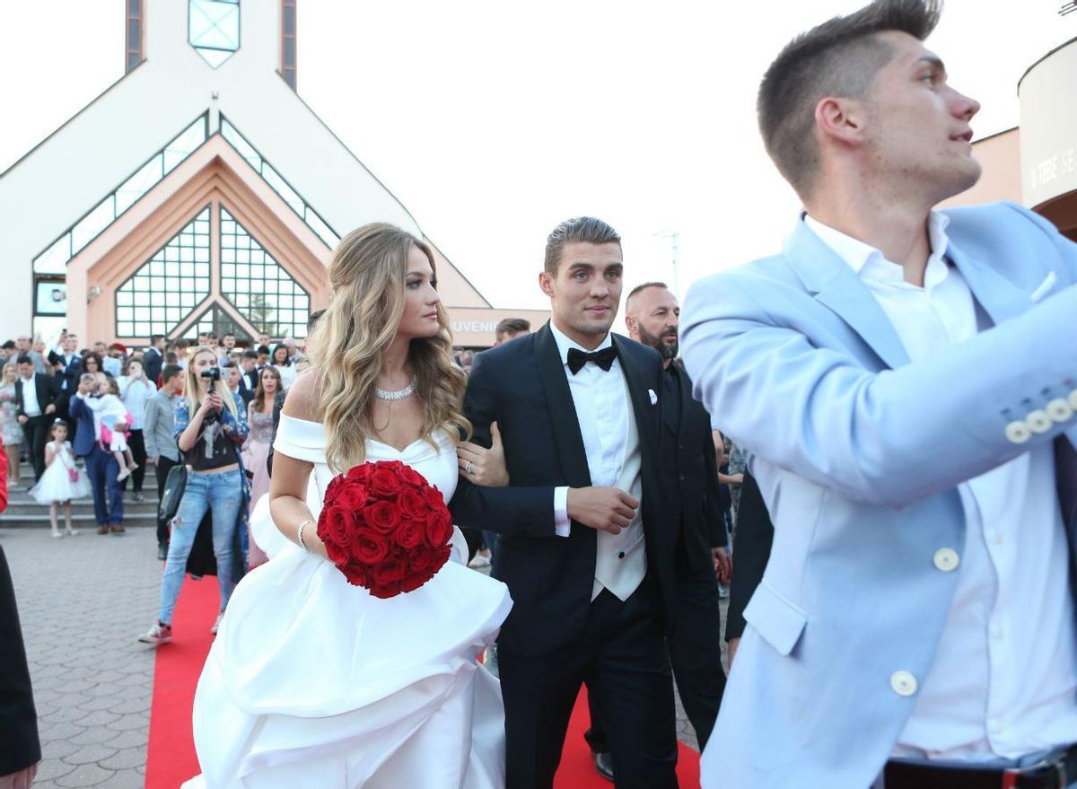 Mateo Kovacic y Izabel Andrijanic ya como marido y mujer
