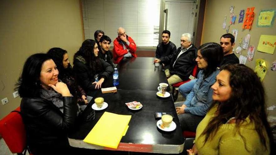 Acto de Círculo Podemos en Caldas. // I.A.