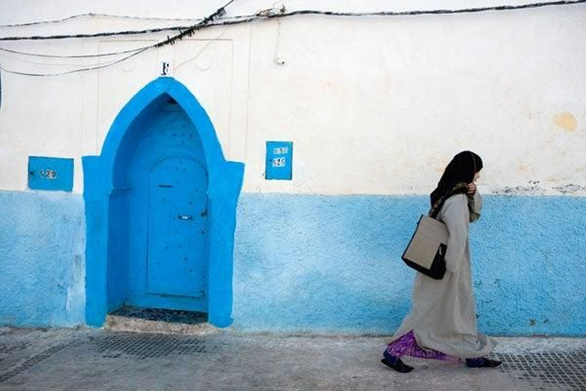 Calle de Sidi Ifni, antigua colonia española a 180 kilómetros de Agadir.