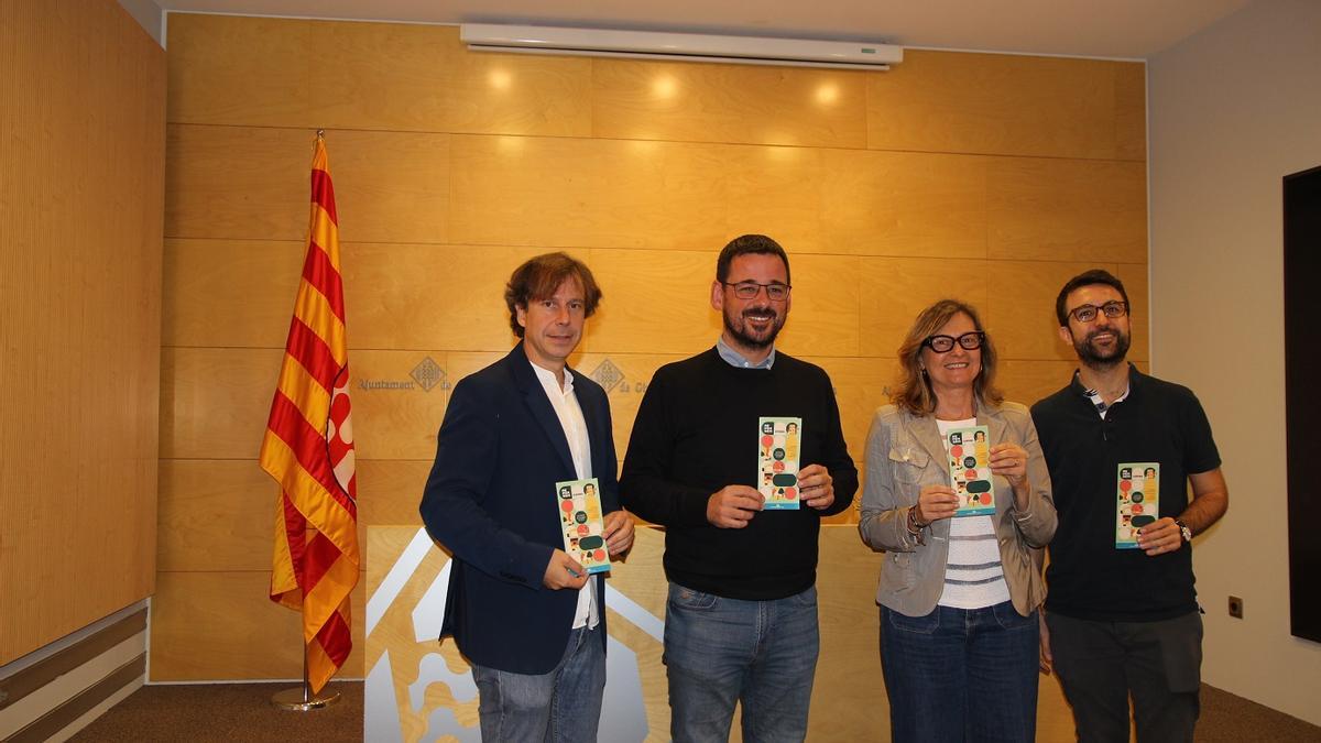 L’alcalde de Girona, Lluc Salellas i Vilar; el president de la Demarcació de Girona del Col·legi d'Arquitectes de Catalunya (COAC), Marc Riera; la vicerectora de Territori i Compromís Social de la Universitat de Girona (UdG), Sílvia Llach, així com el coordinador de les jornades, Eduard Cabré, han detallat aquest matí el programa de la segona edició.