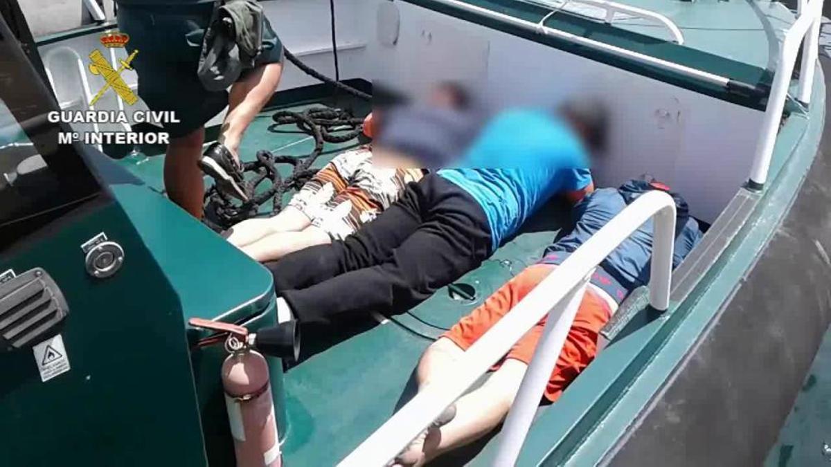 Intervención de la Guardia Civil de una embarcación con hachís en Rincón