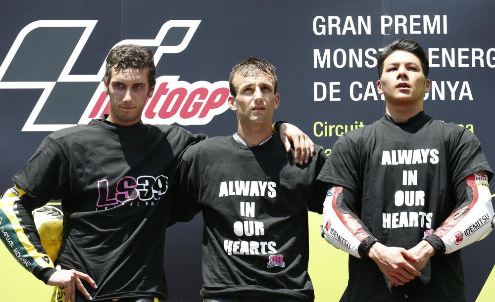 Homenaje a Luis Salom en el circuito de Montmeló