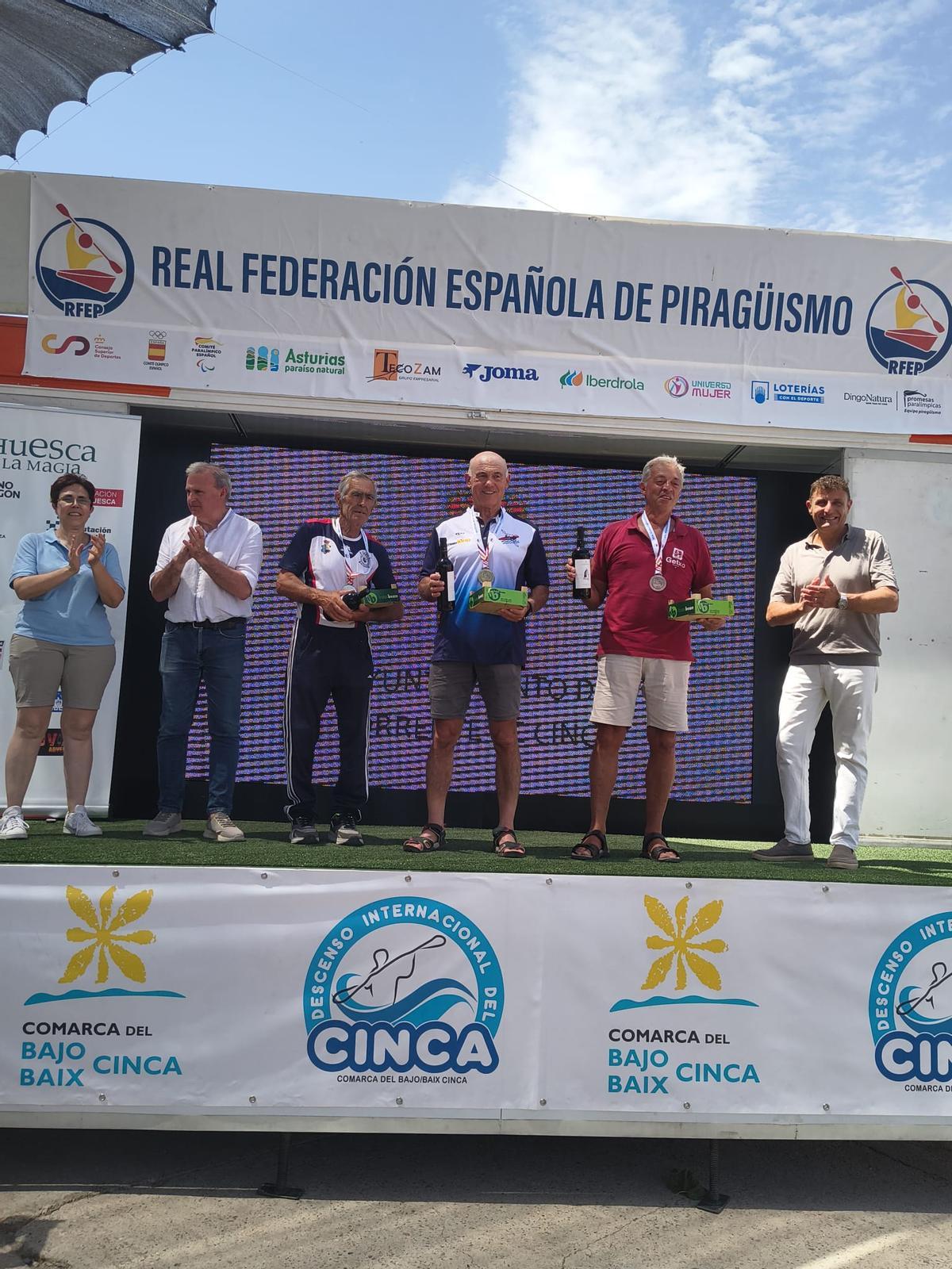 Julio González, de la Peña Piragüista de Antella, se impuso en su prueba.