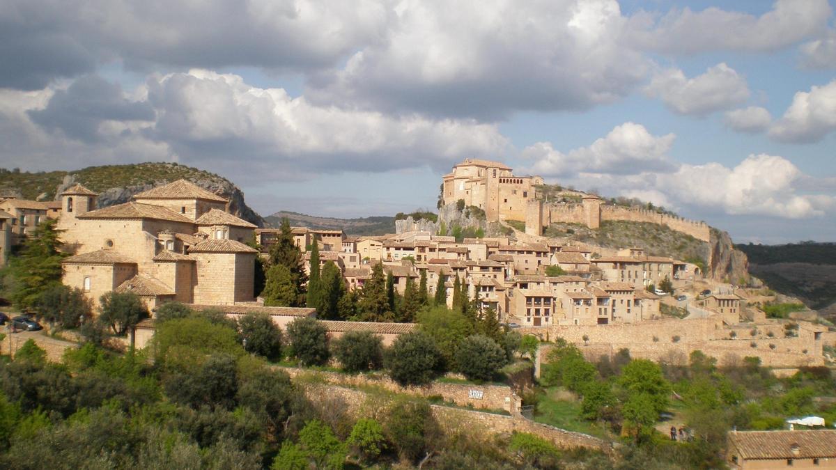 Una imagen panorámica de la localidad de Alquézar
