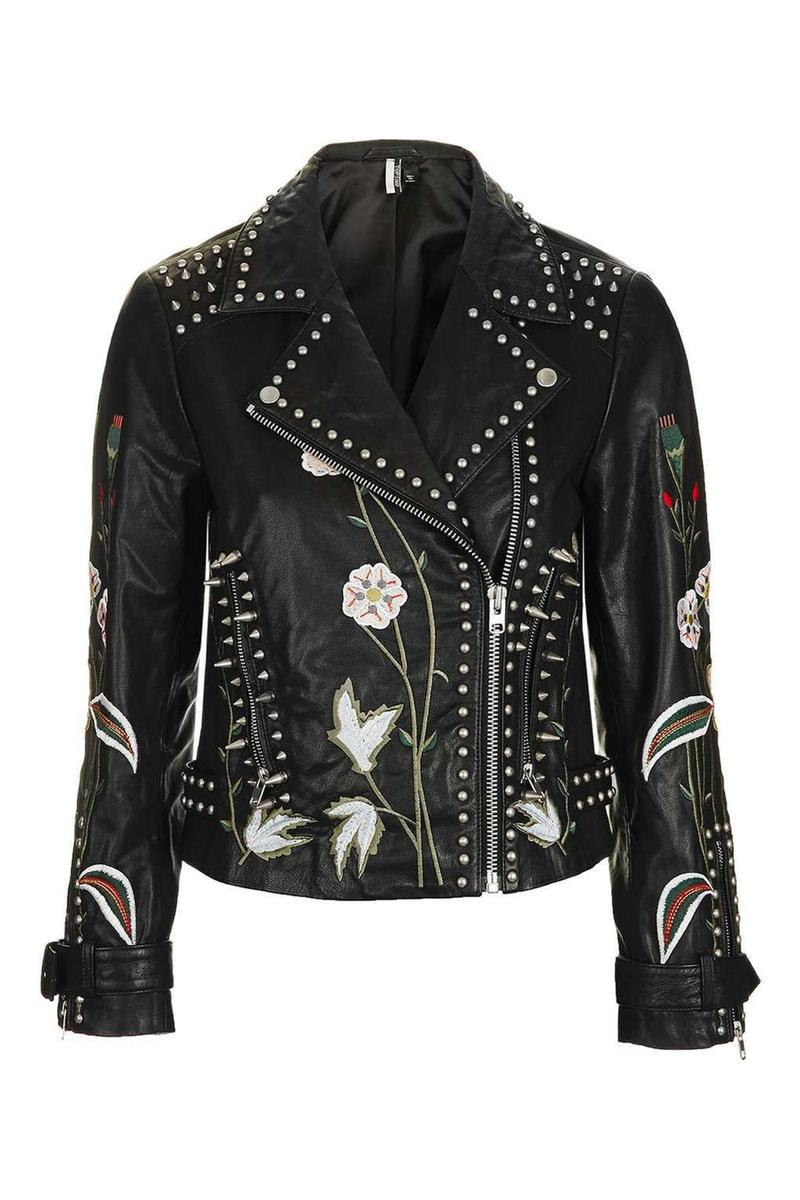 Chaqueta piel aplicaciones, Topshop