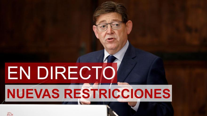 Ximo Puig anuncia las nuevas restricciones en la Comunidad Valenciana para frenar los contagios