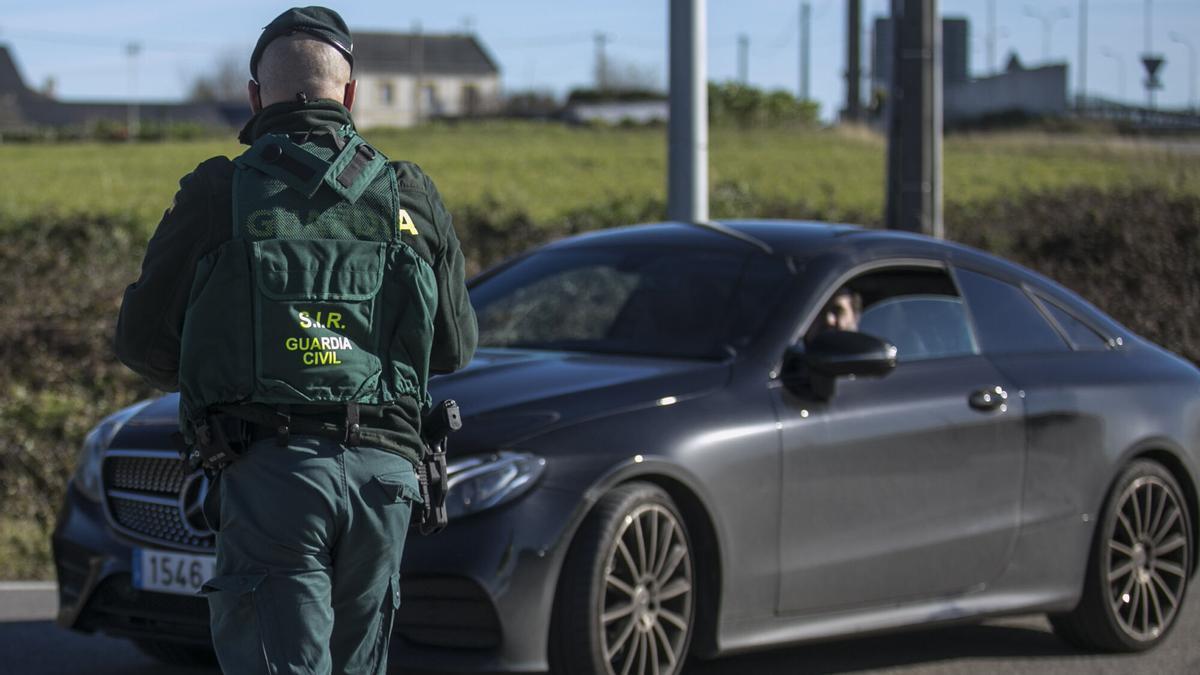 Control de la guardia civil