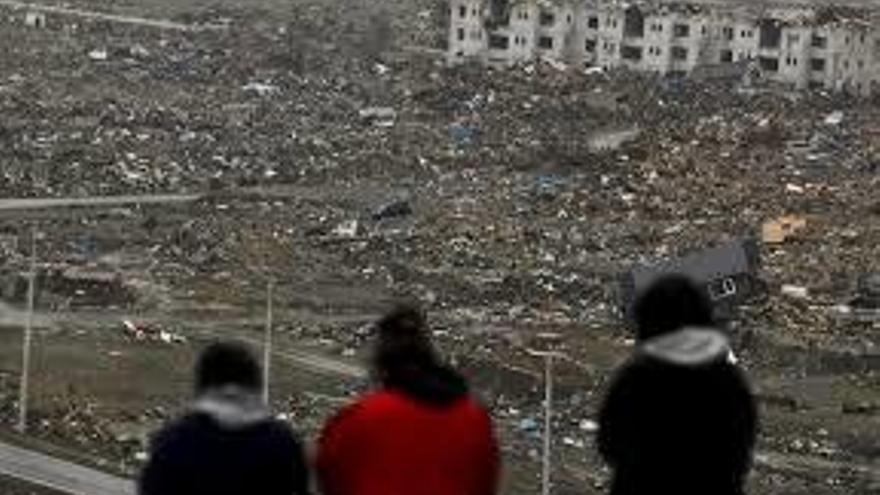 Estragos del terremoto de Fukushima, en 2011.