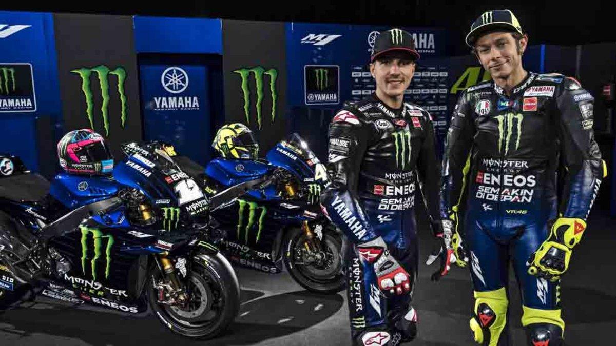 Viñales y Rossi, con la nueva Yamaha 2019