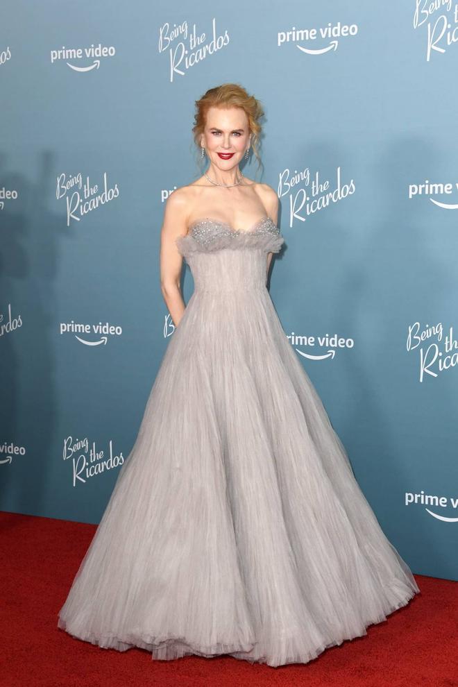 Nicole Kidman con vestido de organza de Armani Privé