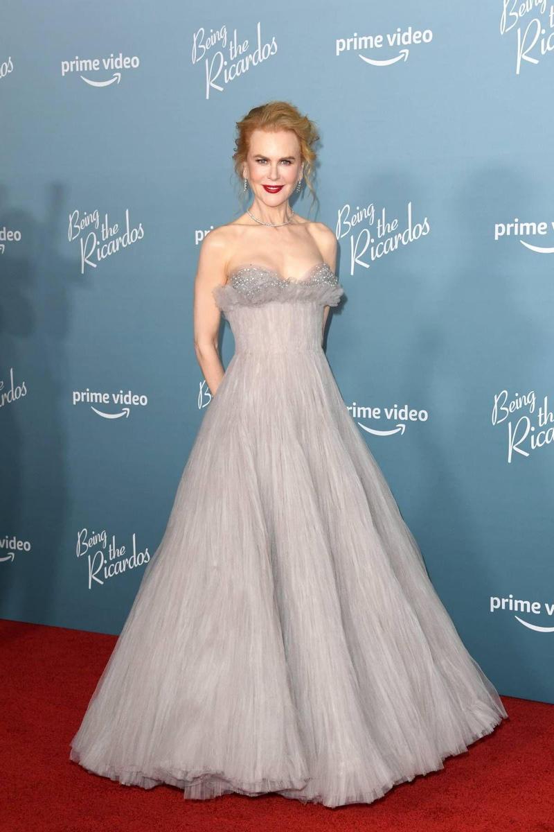 Nicole Kidman con vestido de organza de Armani Privé