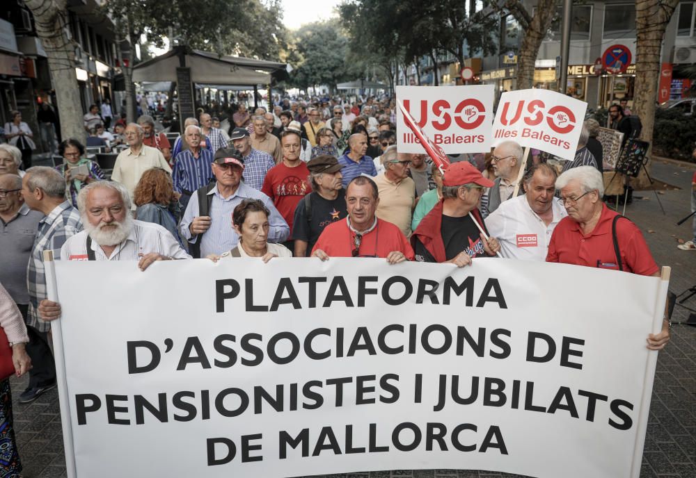 Marcha en Palma en defensa de las pensiones