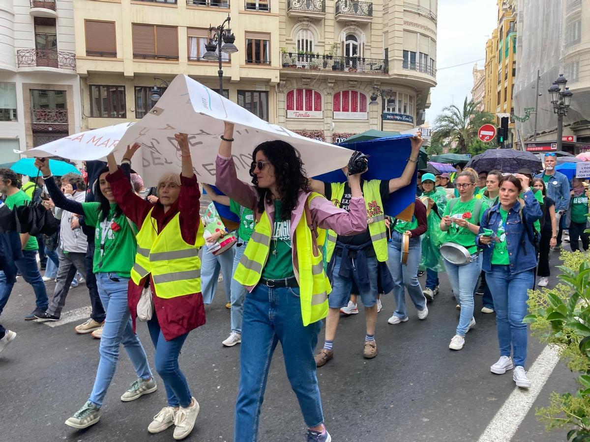 Pancartas para protegerse del chaparrón