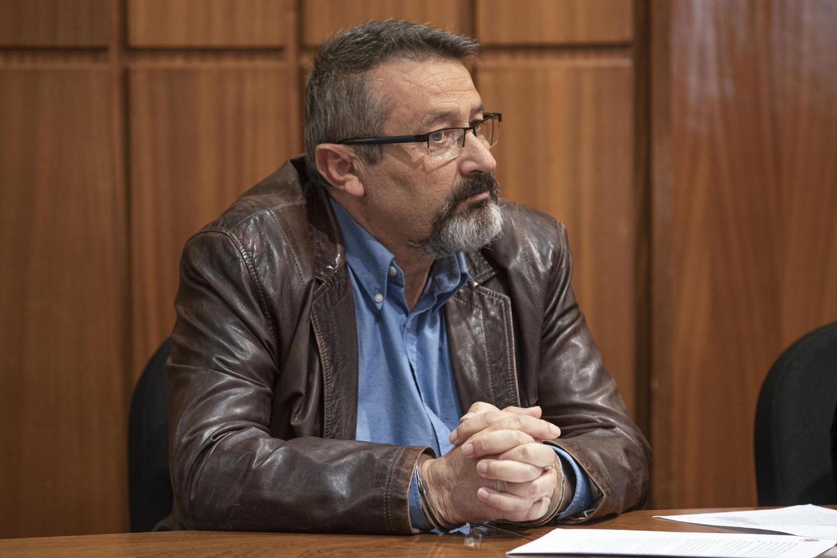Carlos Patricio, procesado por el crimen de Younes en Mazarrón. en el banquillo de los acusados de la Audiencia Provincial.