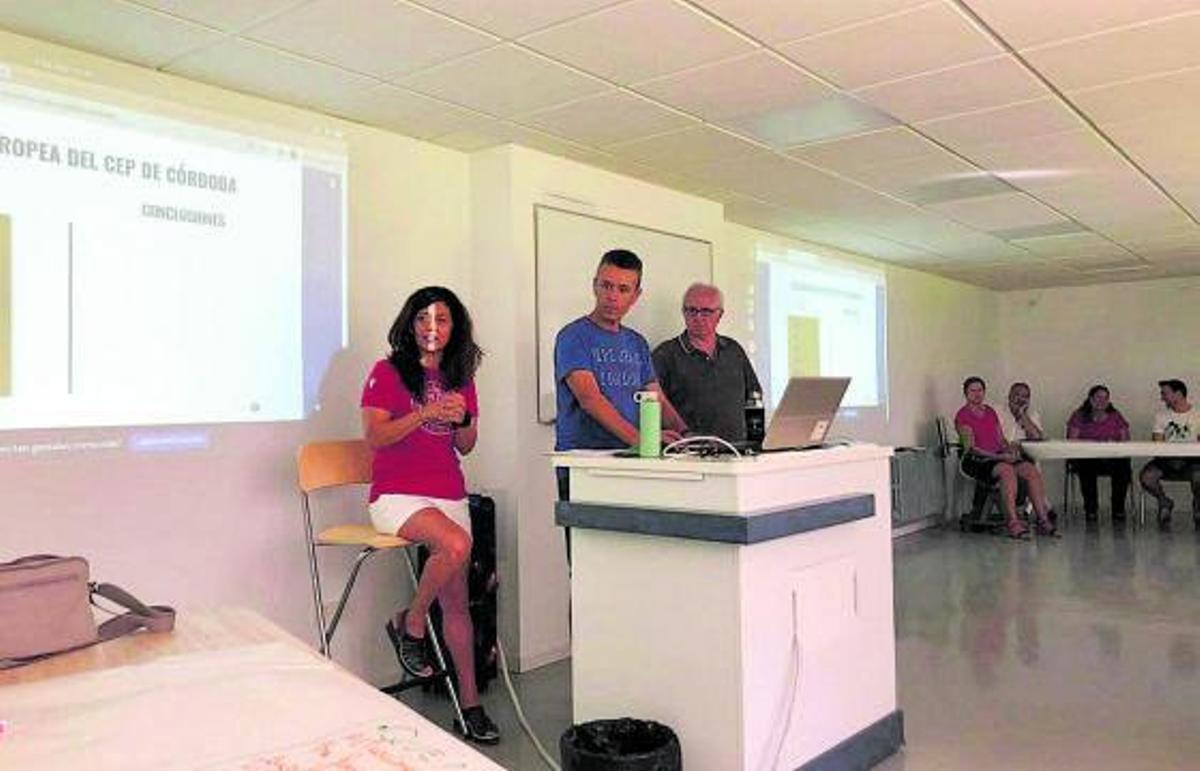 Profesorado del CEP de Córdoba, durante una sesión formativa en su movilidad a Bolonia.