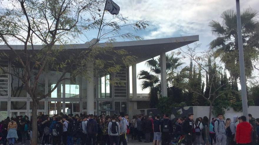 Protesta realizada esta mañana en el centro