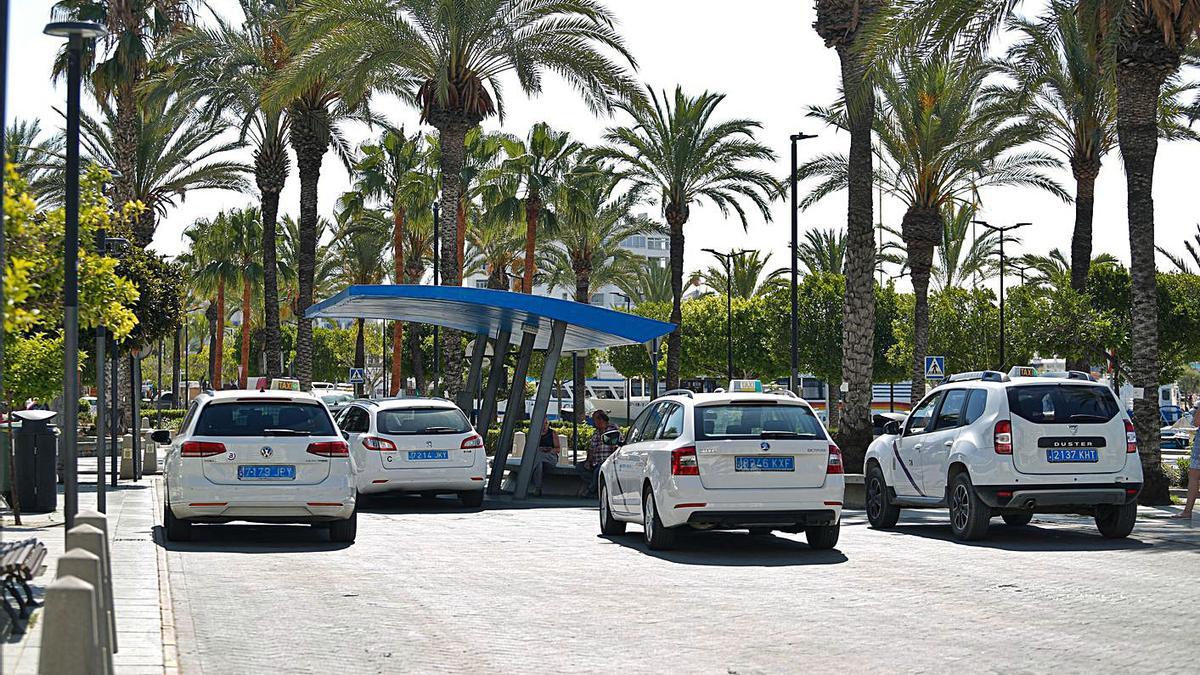 Imagen de archivo de la parada de taxis del Passeig de ses Fonts de Sant Antoni.