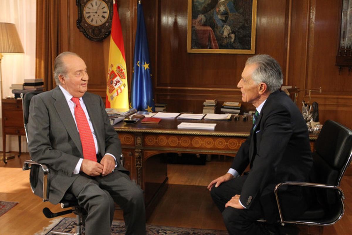 El Rei i Hermida, a l’entrevista d’aquest divendres a TVE.