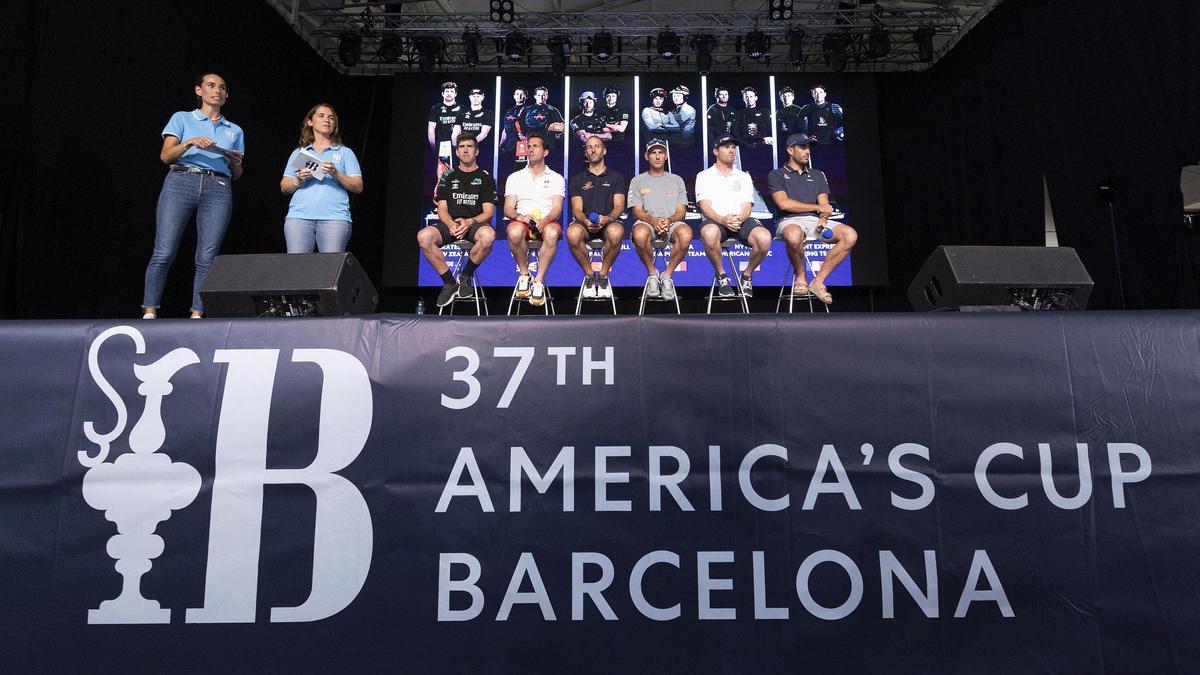 La Copa América de vela iza las velas en Vilanova i la Geltrú