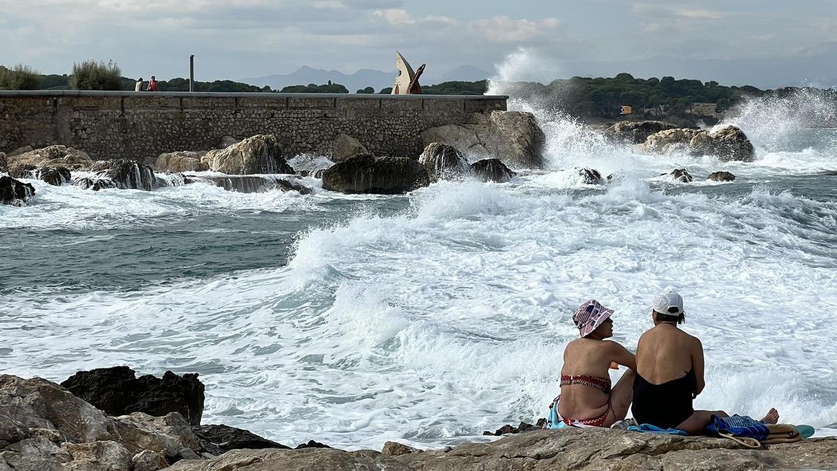 Temporal marítim a l'Escala, en una imatge d'arxiu.