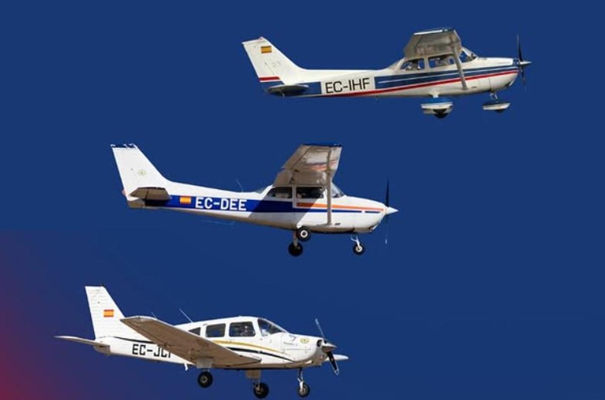 Aviones del Real Aeroclub de Sevilla