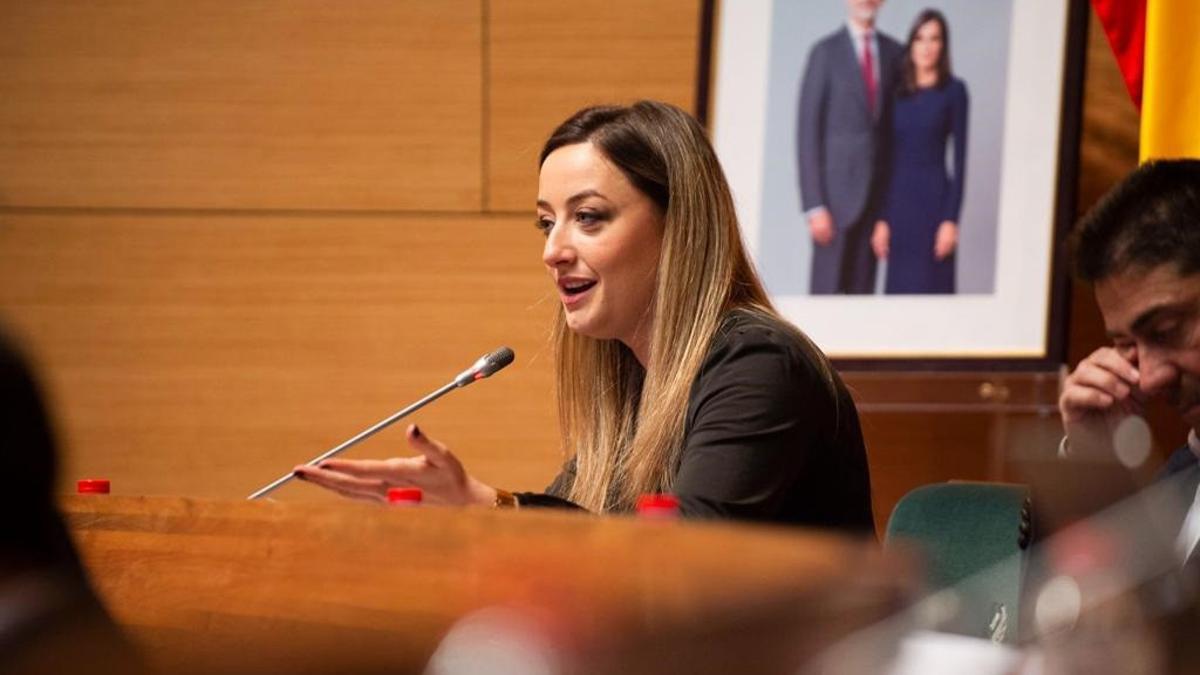Rocío Gil en la Diputación de València.