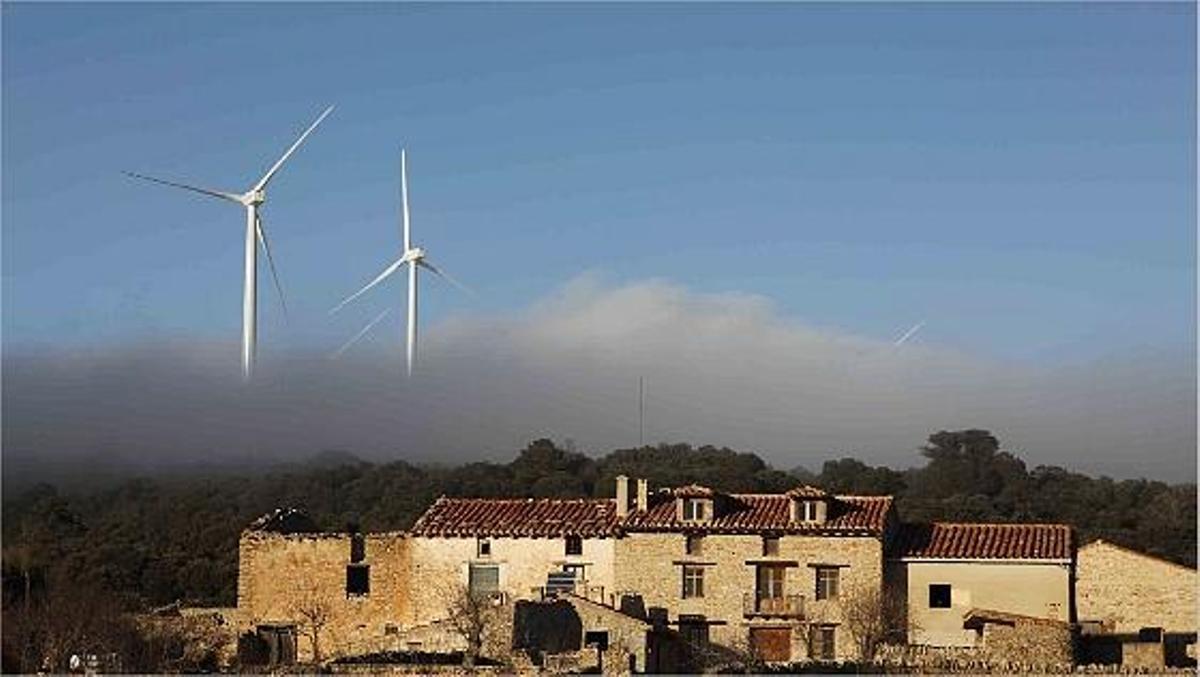 Uno de los parques eólicos construidos en la comarca de Els Ports, una de las que cuenta con mayores recursos.