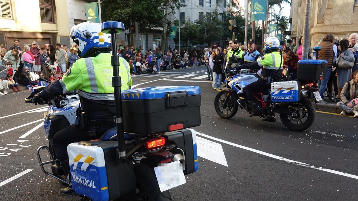 Agentes de la Policía Local en un evento en la capitla.