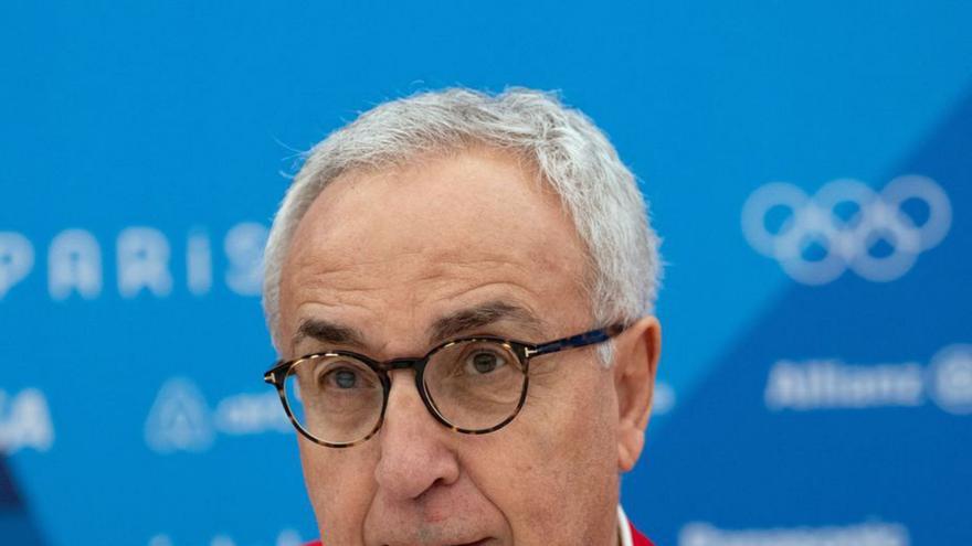 Alejandro Blanco,
ayer durante su
comparecencia. | // EFE