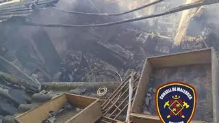 Un incendio destruye un almacén a las afueras de Manacor