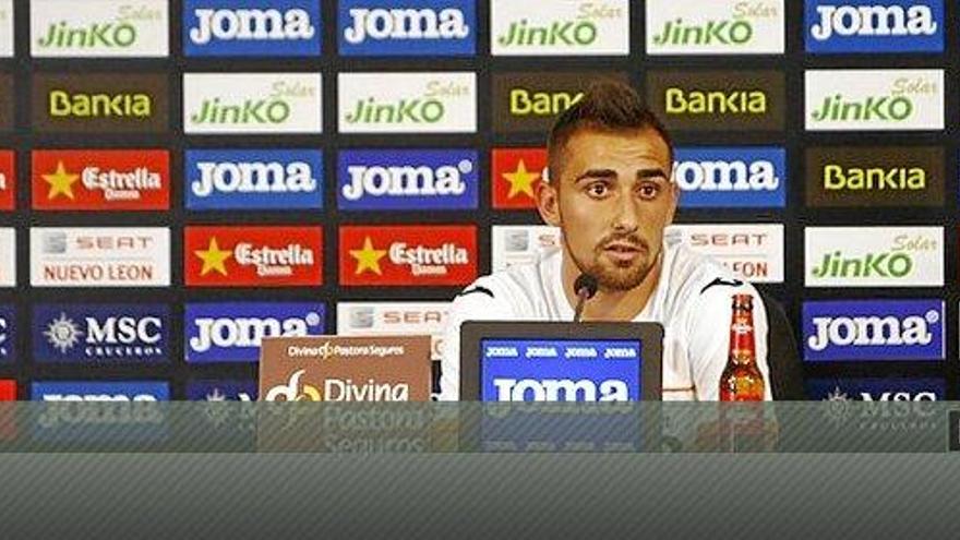 Paco Alcacer fue autor de dos tantos ante el Valladolid