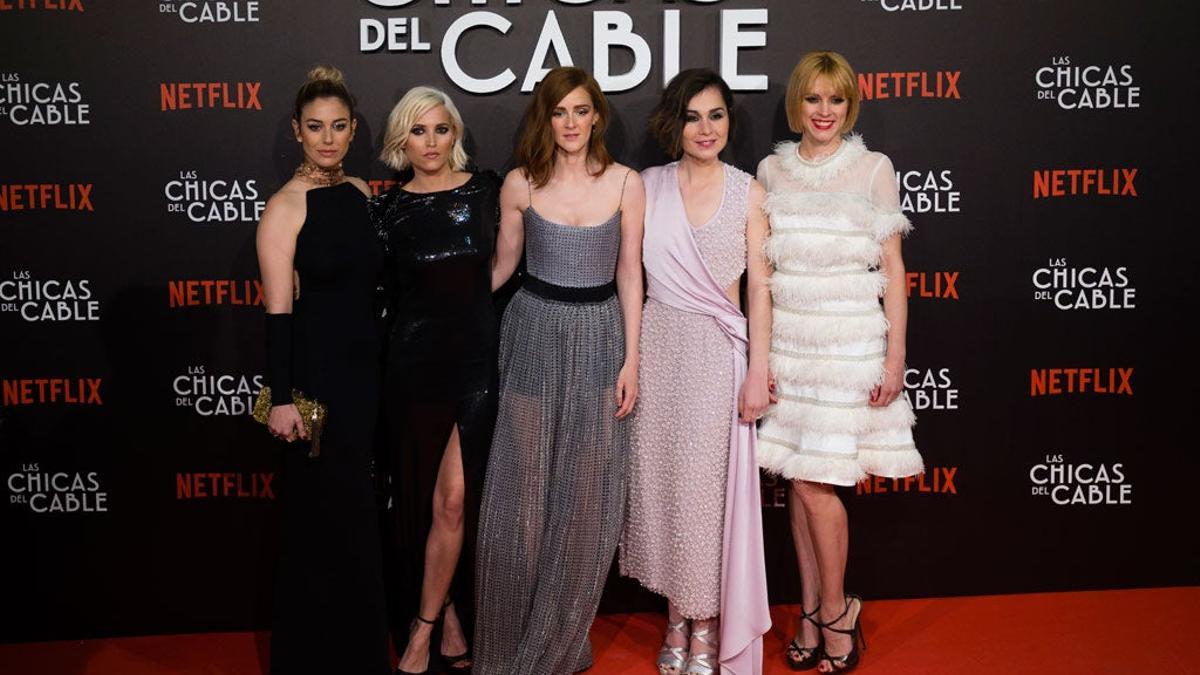 'Las Chicas del cable' en el preestreno de la serie en Madrid