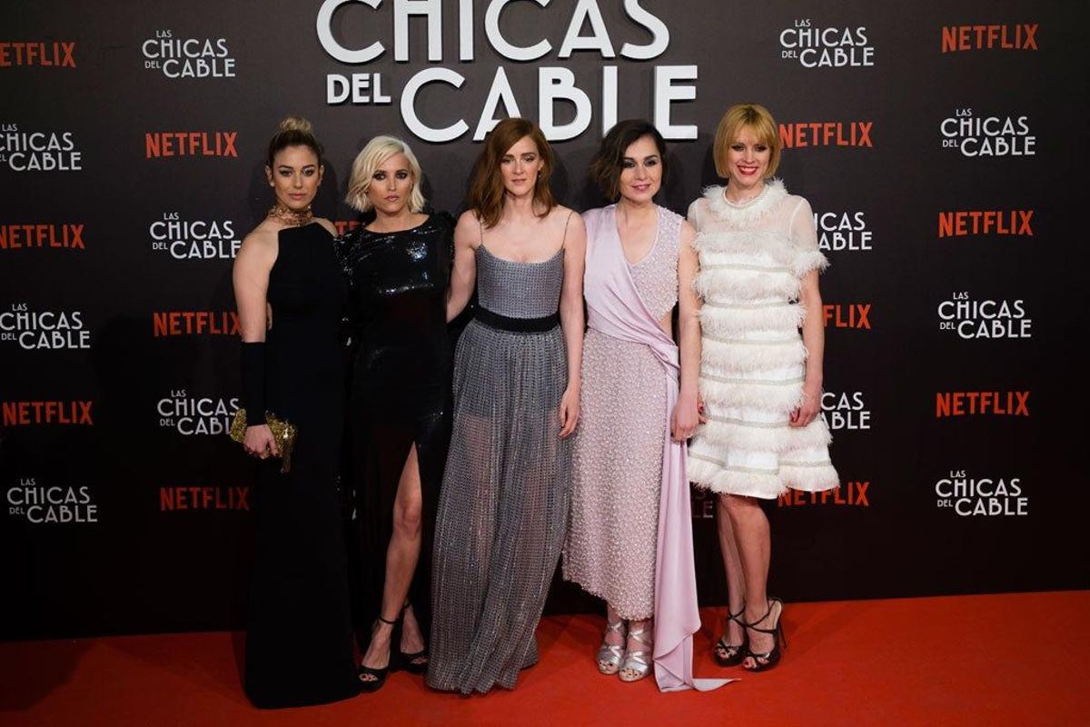 'Las Chicas del cable' en el preestreno de la serie en Madrid