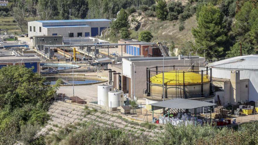 Imagen de la estación depuradora de Els Algars, donde se instalará la planta piloto.