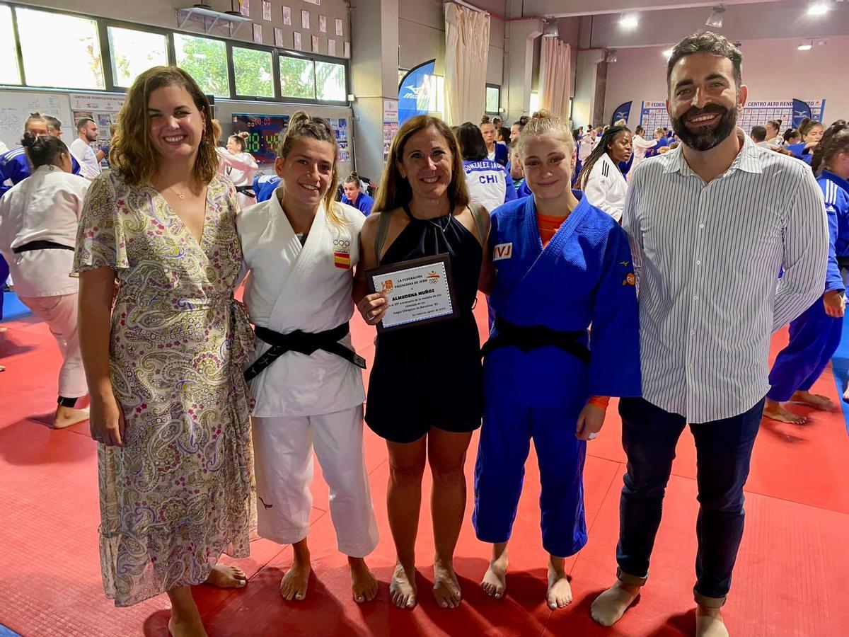 Homenaje a Almudena Muñoz en el Valencia Judo Training Day en Benimaclet