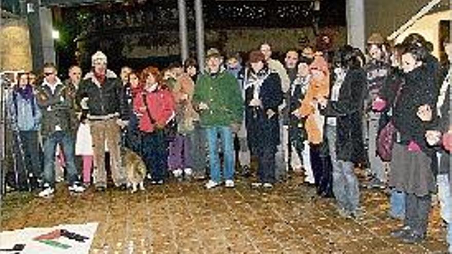 Olot. Concentració a favor del poble palestí