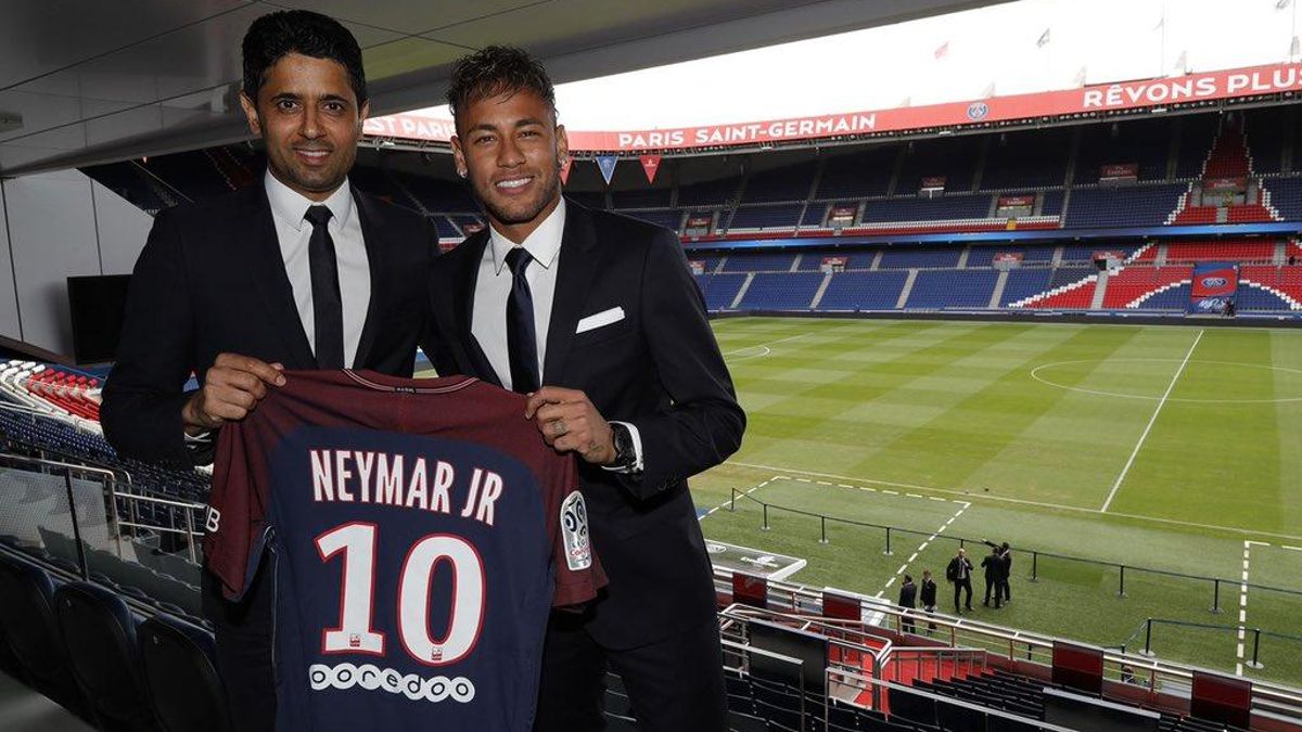 Presentación de Neymar con el PSG