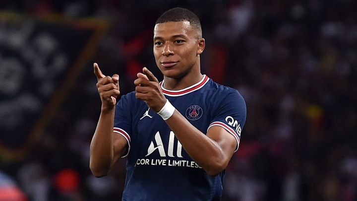 Mbappé, en un partido con el PSG.