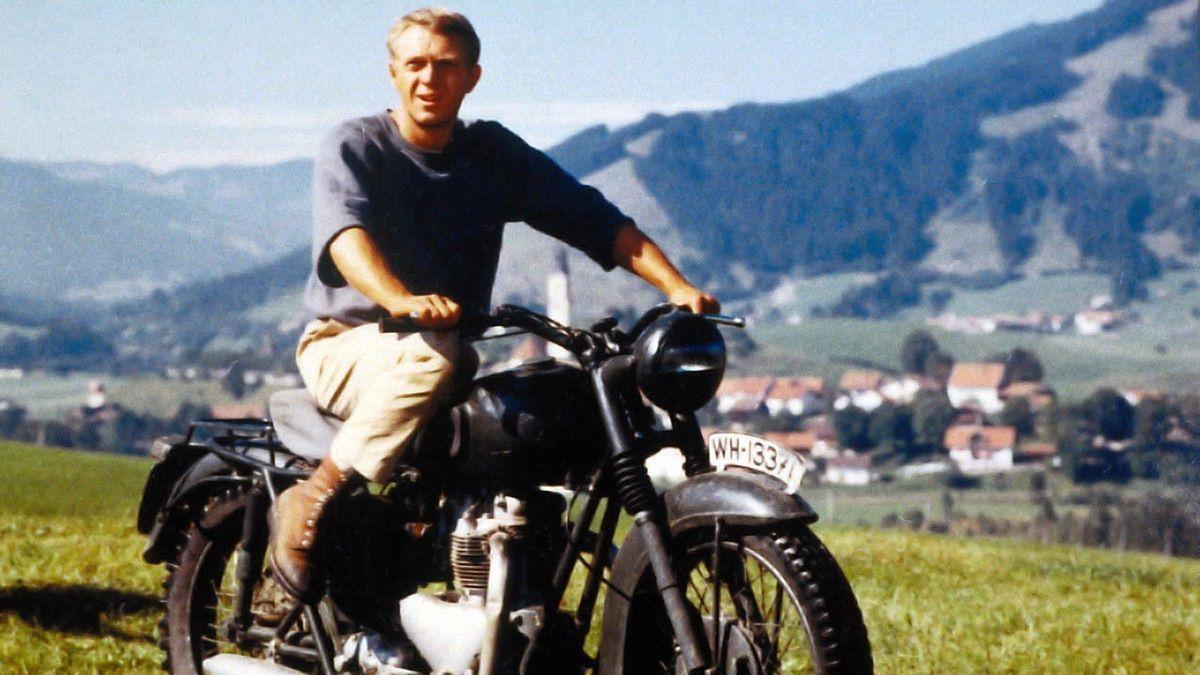 Steve Macqueen en La Gran evasión (1963), de John Sturges.