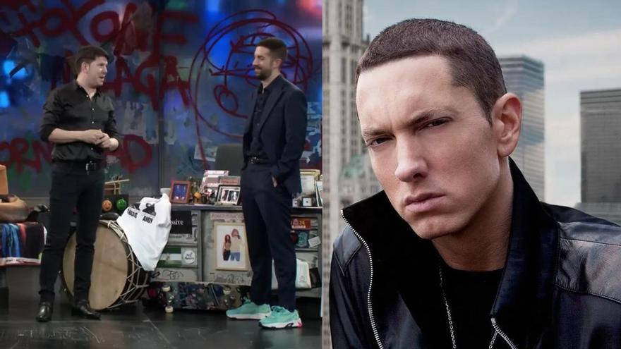 Lucas, de Andy y Lucas, relata en &#039;La Resistencia&#039; su encontronazo con Eminem en el casi se lleva &quot;dos piñas&quot;: &quot;Nos separaron&quot;