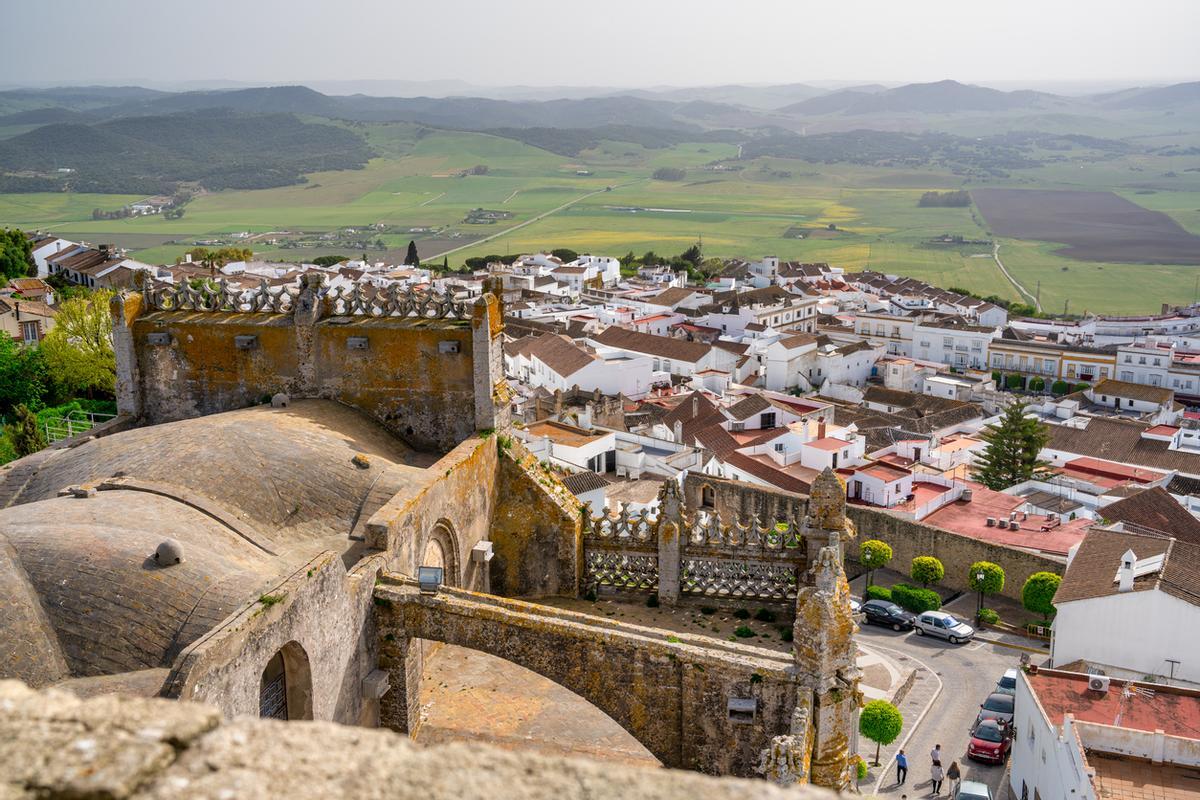 Vista aérea de la casa blanca de Medina Sidonia