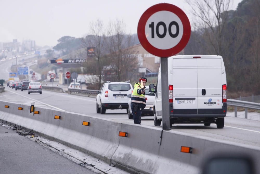 Accident mortal a l'A-2 a Fornells de la Selva