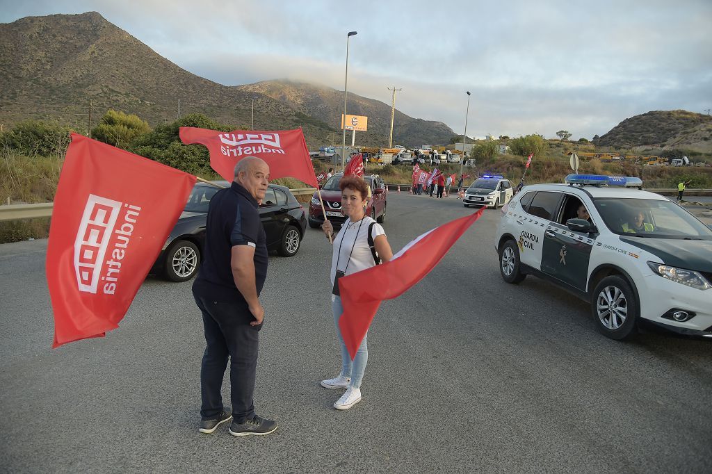 Huelga de los trabajadores de Repsol en Cartagena