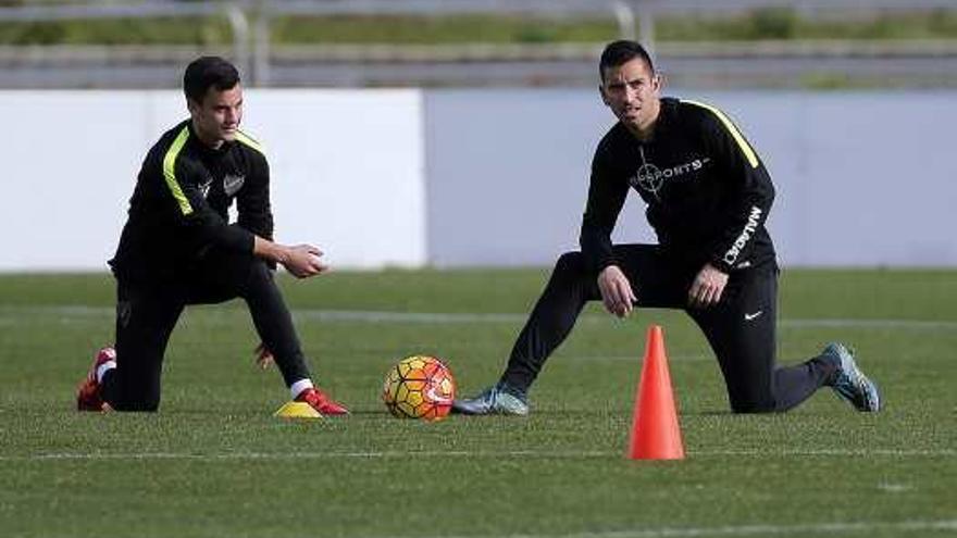 Juanpi y Charles, ayer.