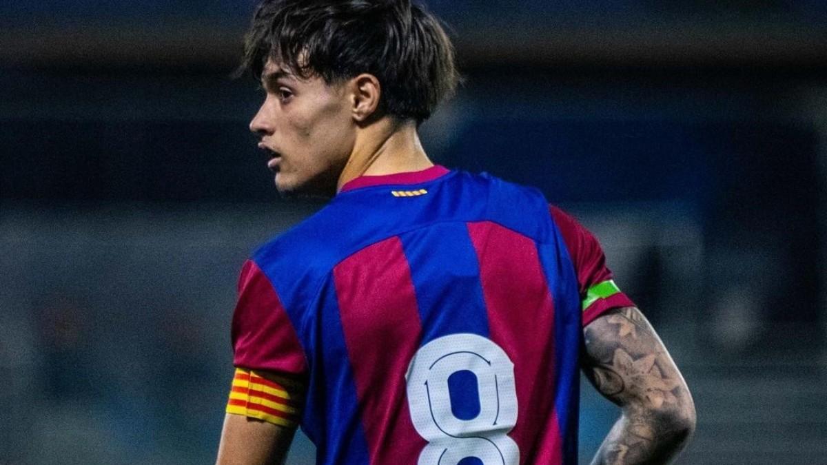 Manu Vila era uno de los capitanes del Juvenil B 2023-24