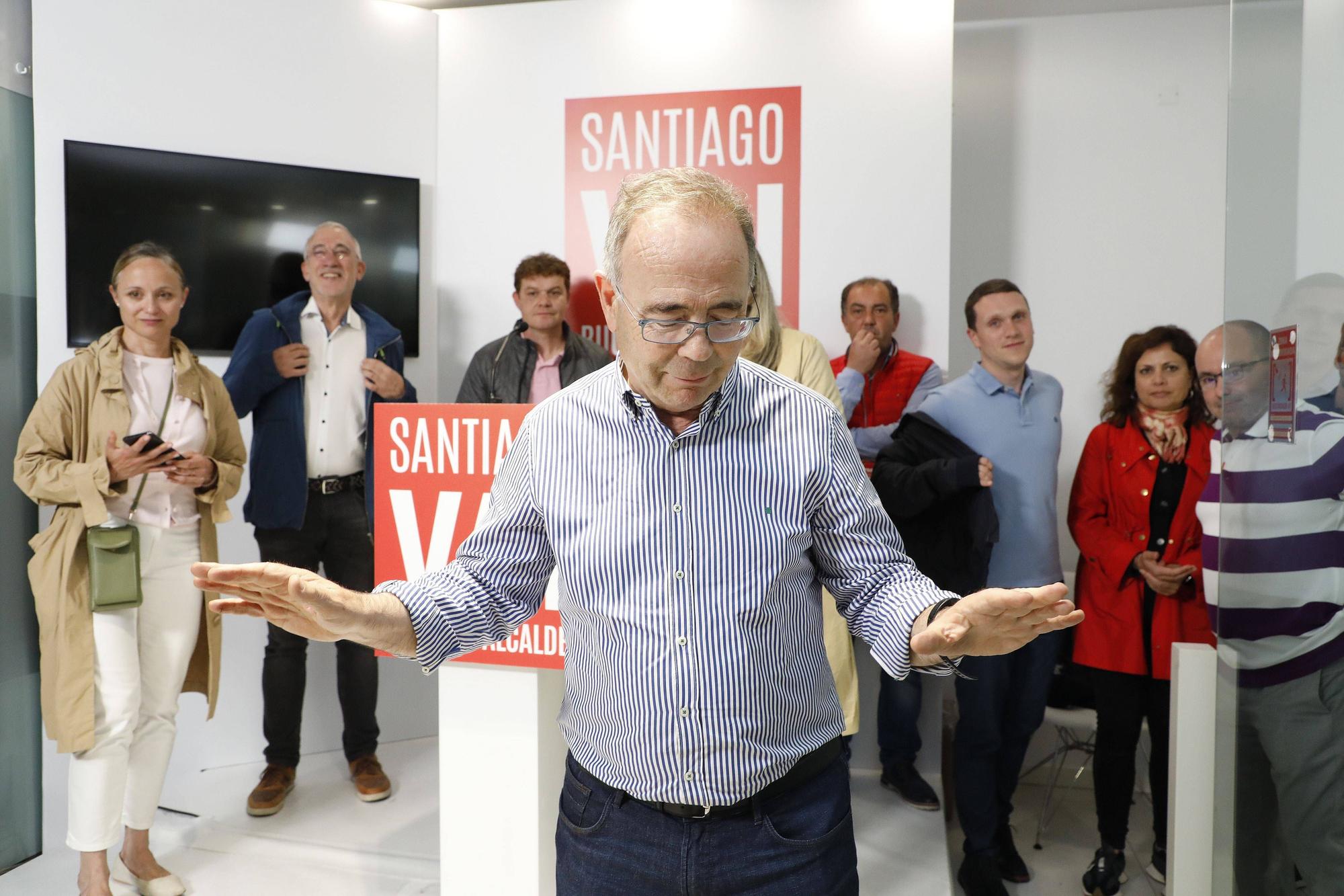 A noite electoral do BNG de Santiago en imaxes