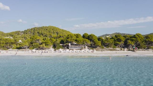 El restaurante está situado en la playa de ses Salines. |  | BESO BEACH