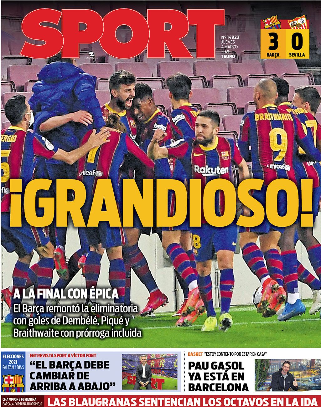 Esta es nuestra portada de hoy