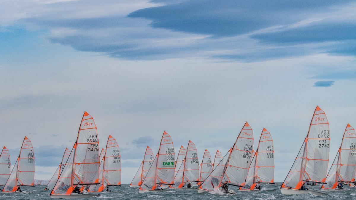 Una de las salidas de la flota 29er.